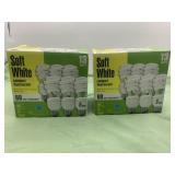 Soft white compact fluorescent bulbs- 12 bulbs
