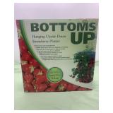 Bottoms up hanging upside down strawberry