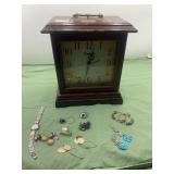 Clock jewelry box and jewelry