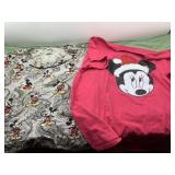 Mickey Mouse scrubs top size large and T-shirt