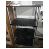 4 tier shelf- 24" wide, 16" deep, 44" tall