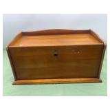 Wooden bread box