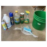 Lot of cleaning supplies