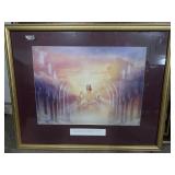 Jesus waiting at the gates photo 32"x36"