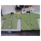 2 - Happy Chef Shirts / Jackets / Med and Large /
