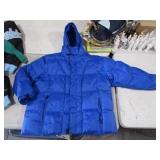 Blue Puffer Coat Size XL