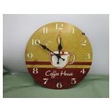 Coffee House Clock / 12" Diameter