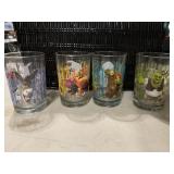 4 shrek glasses
