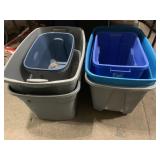 Various size totes- no lids