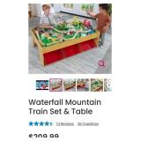 KidKraft Waterfall Mountain Train Table Set is