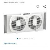 Comfort Zone Portable Twin Window Fan WINDOW FAN