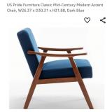 US Pride Furniture Classic Mid-Century Modern