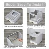 NEW Foldable Cat Litter Box with Lid *1 side of