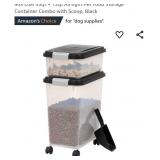 Airtight Pet Food Storage Container Combo with