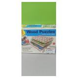 5 Wood Puzzle with wire rack