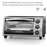 BLACK+DECKER 4-Slice Convection Oven, Stainless