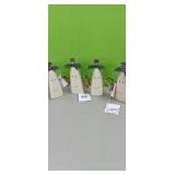 (4) 6 inch tall Halloween chunky ghost sitters