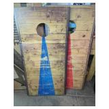 Rustic Corn hole Game.  2 Boards & 8 Bean Bags1