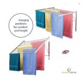 NEW Stainless Steel Drying Rack, 7 Rods, Wall