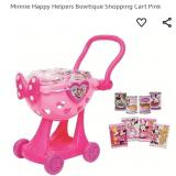 Minnie Happy Helpers Bowtique Shopping Cart Pink