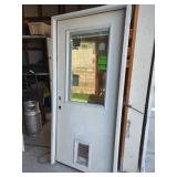 New 36"Fiberglass Outside Door with Built-in