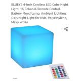 4 inch 16 colors LED Light  Cube with remote