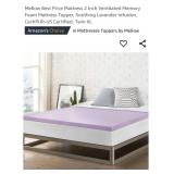 2 in. Twin XL Egg Crate Memory Foam Mattress
