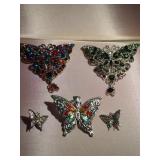 Butterfly Costume Jewelry Lot