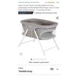 Dream On Me Traveler Portable Bassinet In Grey,