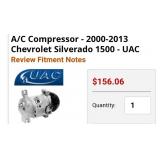 A/C Compressor - 2000-2013 Chevrolet Silverado