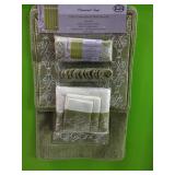 New 18pc Diamond Sage Bathroom Set with Towels