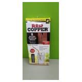(8) Red Copper  Reusable Drinking  Straws