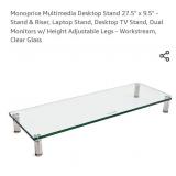 Multimedia Desktop Stand 27.5" x 9.5" - Stand &