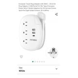 European Travel Plug Adapter with USB C - US to