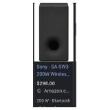 Sony HT-S350 2.1Ch  Wireless Active Subwoofer