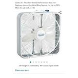 Lasko 20? Weather-Shield Performance Box