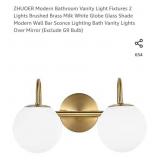 NEW 2 Lights Brushed Brass Vanity Fixture,