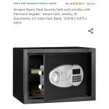 Amazon Basics Steel Security Safe and Lock Box