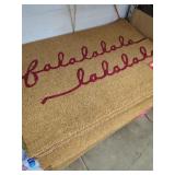 New Large Christmas "Falalala"  Outdoor Coir