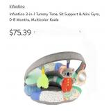 Infantino 3-in-1 Tummy Time, Sit Support & Mini