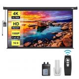 NEW 100" Electric Motorized Projector Screen w/
