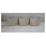 NEW Set of 3 Lamp Shades, Biege 12" Diameter,