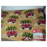 Red Trucks/Christmas Tree Coir Door Mat  24 x 36