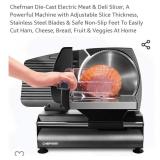 Chefman Die-Cast Electric Meat & Deli Slicer, A
