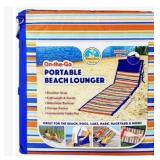 Portable Beach Lounger holds 220 pounds