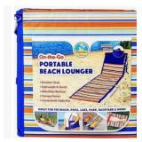 On The Go Portable Beach Lounger holds 220 pounds