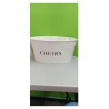 New..Galvanized CHEERS  Tub...Galvanized ice