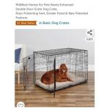 NEW 2 Door Folding Crate Only, 43" x 29" x 30",