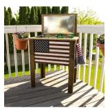 NEW 57 Qt Wooden Patio Beverage Cooler - American