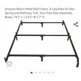 Amazon Basics Metal Bed Frame, 9-Leg Base for Box